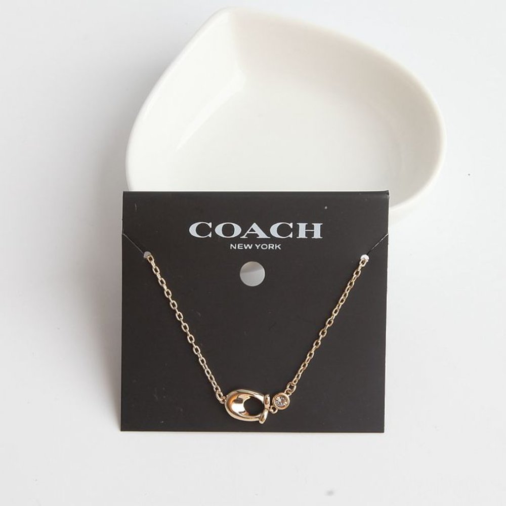 BRAND NEW COACH SIGNATURE CRYSTAL GOLD BRACELET